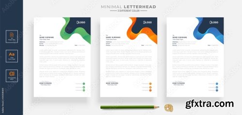 Elegant Letterhead Design Template 2 20xAI