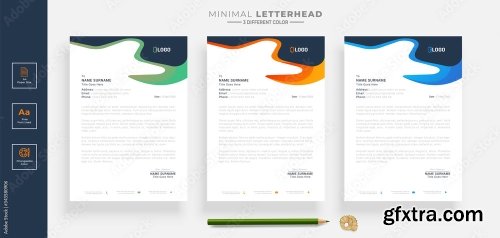 Elegant Letterhead Design Template 2 20xAI