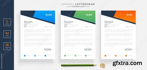 Elegant Letterhead Design Template 2 20xAI