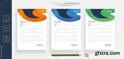 Elegant Letterhead Design Template 2 20xAI