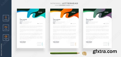 Elegant Letterhead Design Template 2 20xAI