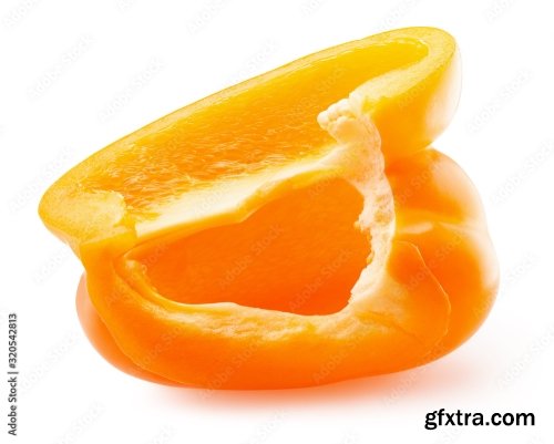 Orange Pepper Isolated On A White Background 17xJPEG