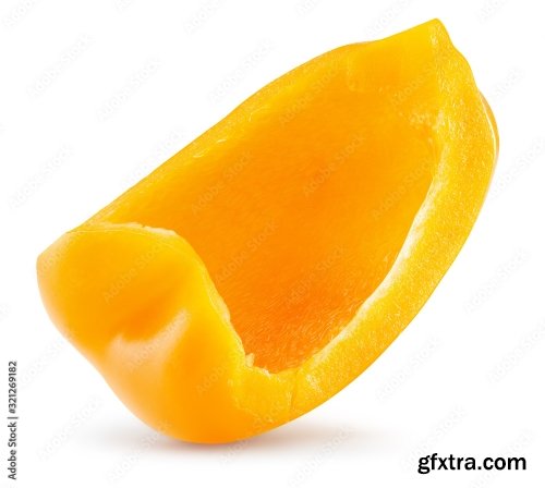 Orange Pepper Isolated On A White Background 17xJPEG