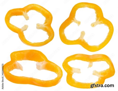 Orange Pepper Isolated On A White Background 17xJPEG