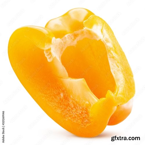 Orange Pepper Isolated On A White Background 17xJPEG