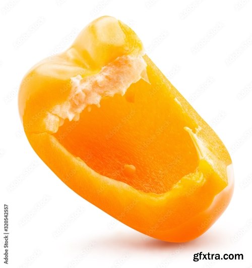 Orange Pepper Isolated On A White Background 17xJPEG