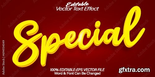 Vector Text Effect Editable Alphabet 43 25xAI