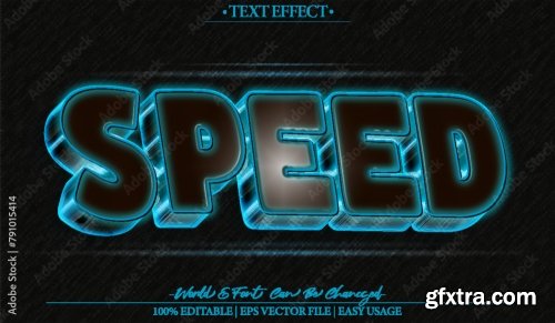 Vector Text Effect Editable Alphabet 43 25xAI