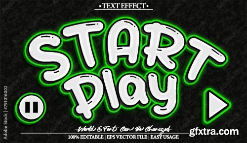 Vector Text Effect Editable Alphabet 43 25xAI