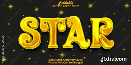 Vector Text Effect Editable Alphabet 43 25xAI