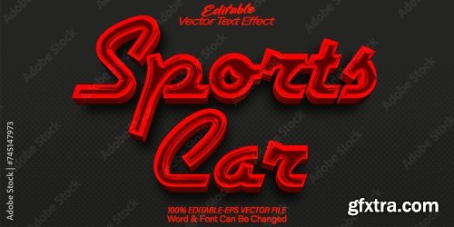 Vector Text Effect Editable Alphabet 43 25xAI