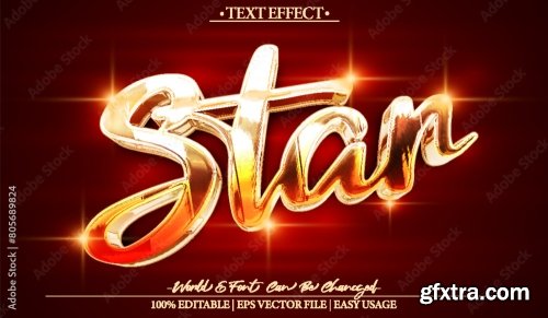 Vector Text Effect Editable Alphabet 43 25xAI