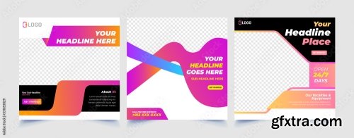 Fitness Gym Sport Social Media Banner Template 20xAI