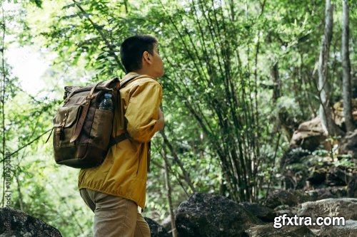 Asian Teenager Breathing Hike Through 4xJPEG