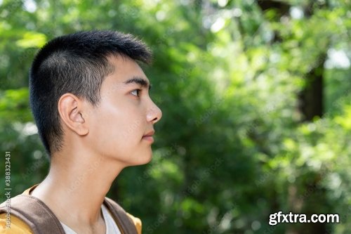 Asian Teenager Breathing Hike Through 4xJPEG