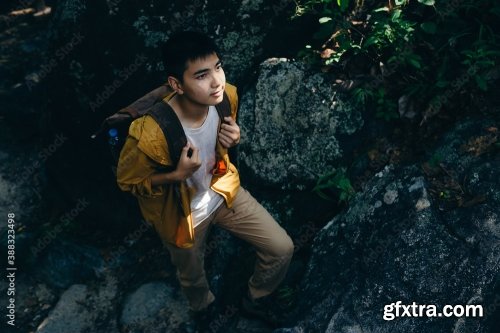 Asian Teenager Breathing Hike Through 4xJPEG