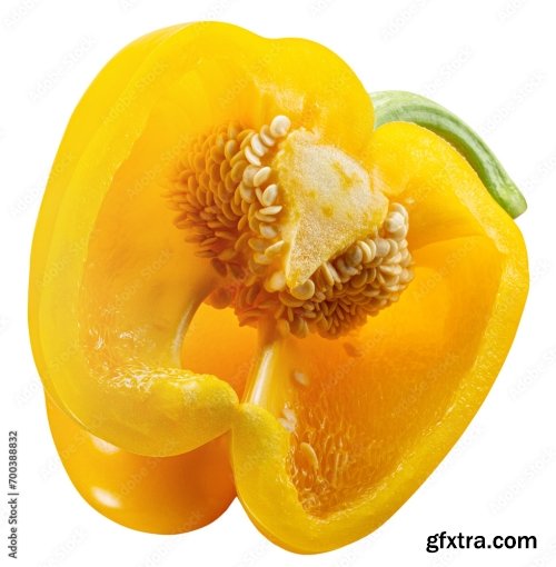 Yellow Pepper Isolated On A White Background 3 16xJPEG