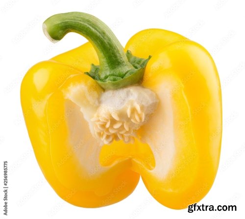 Yellow Pepper Isolated On A White Background 3 16xJPEG