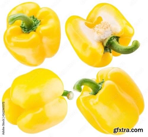 Yellow Pepper Isolated On A White Background 3 16xJPEG