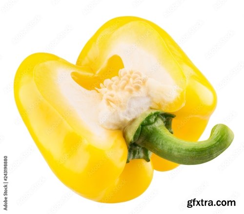 Yellow Pepper Isolated On A White Background 3 16xJPEG