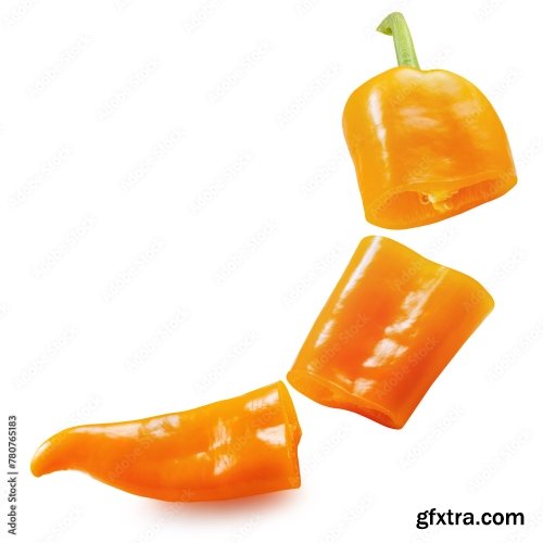 Yellow Pepper Isolated On A White Background 3 16xJPEG