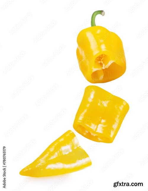 Yellow Pepper Isolated On A White Background 3 16xJPEG