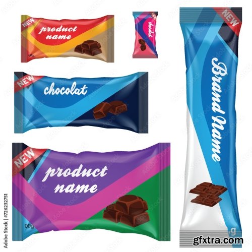 Chocolate Bar Or Candy Bar Template 22xAI