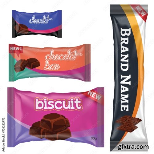 Chocolate Bar Or Candy Bar Template 22xAI