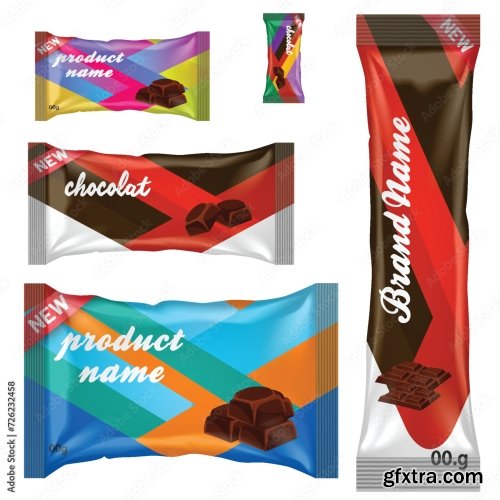 Chocolate Bar Or Candy Bar Template 22xAI