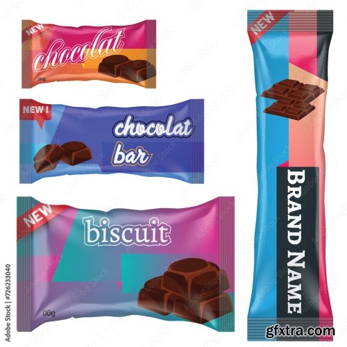 Chocolate Bar Or Candy Bar Template 22xAI