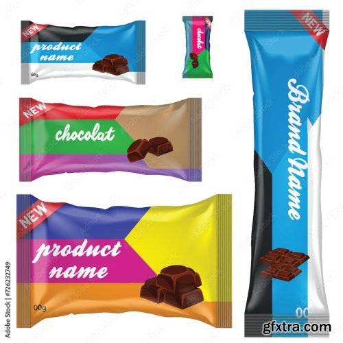 Chocolate Bar Or Candy Bar Template 22xAI