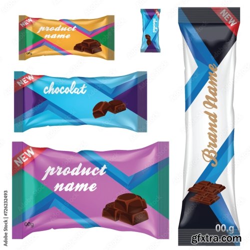 Chocolate Bar Or Candy Bar Template 22xAI