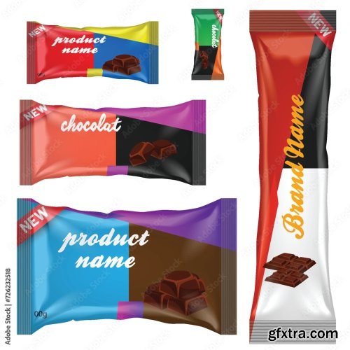 Chocolate Bar Or Candy Bar Template 22xAI