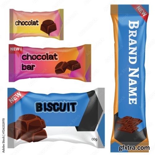 Chocolate Bar Or Candy Bar Template 22xAI