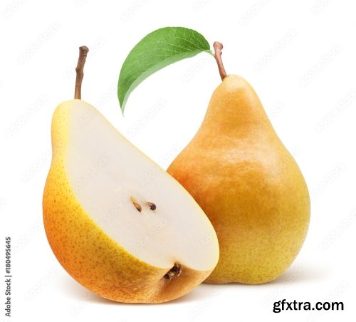 Pear Isolated On A White Background 17xJPEG