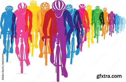 Bicycle Race Poster Background Design 6xAI