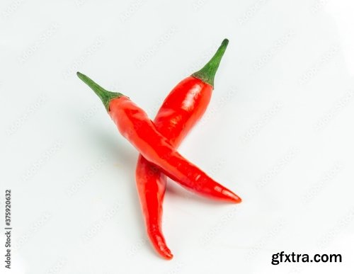 Chili Pepper Isolated On A White Background 6xJPEG