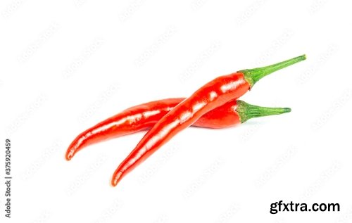 Chili Pepper Isolated On A White Background 6xJPEG