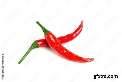 Chili Pepper Isolated On A White Background 6xJPEG