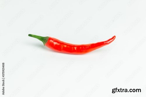 Chili Pepper Isolated On A White Background 6xJPEG