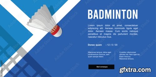 Badminton Shuttlecock Background 6xAI