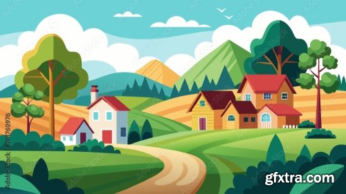 Landscape With A House 6xSVG