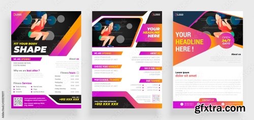 Fitness Gym Flyer Poster 20xAI