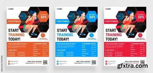 Fitness Gym Flyer Poster 20xAI