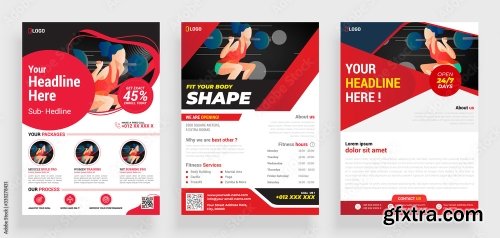 Fitness Gym Flyer Poster 20xAI