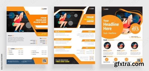 Fitness Gym Flyer Poster 20xAI