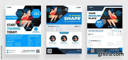 Fitness Gym Flyer Poster 20xAI