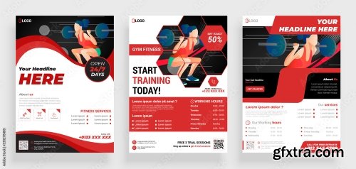 Fitness Gym Flyer Poster 20xAI