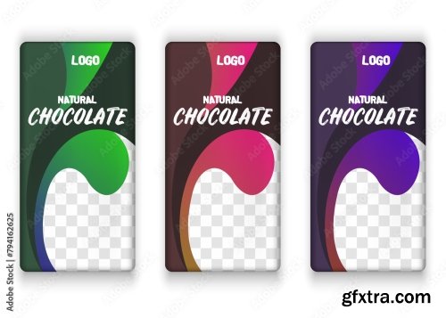 Chocolate Bar Vector Packaging Design 2 18xAI