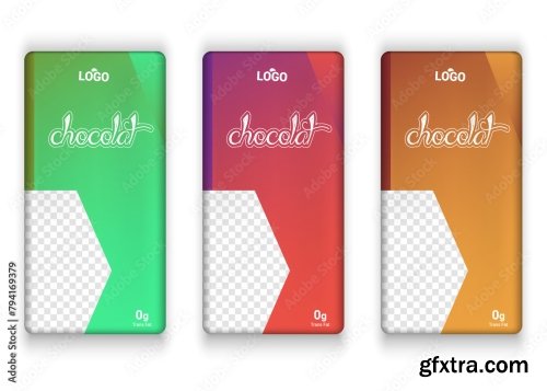 Chocolate Bar Vector Packaging Design 2 18xAI